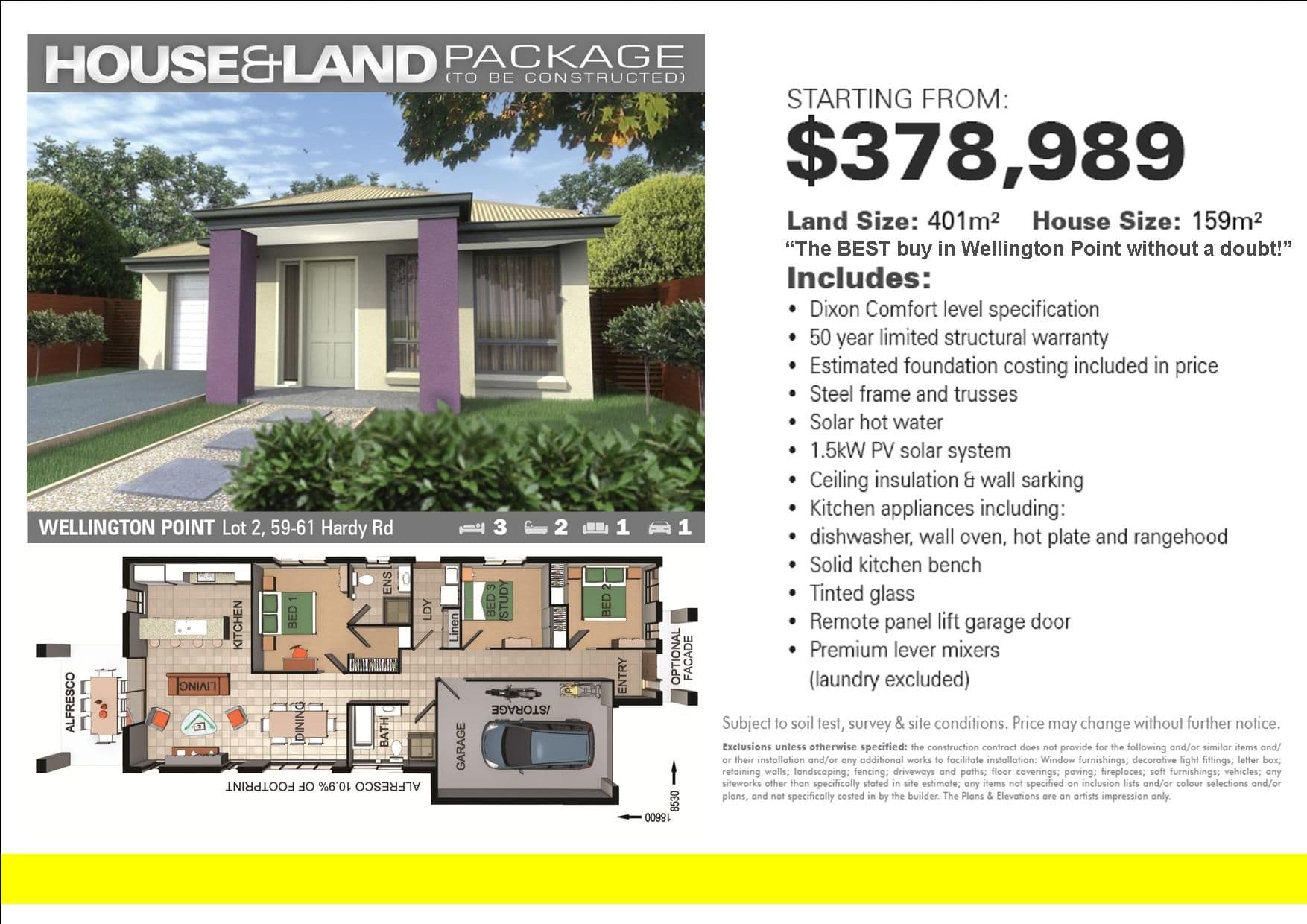 Lot 3, 59-61 Hardy Road, WELLINGTON POINT QLD 4160, Wellington Point - Image 1