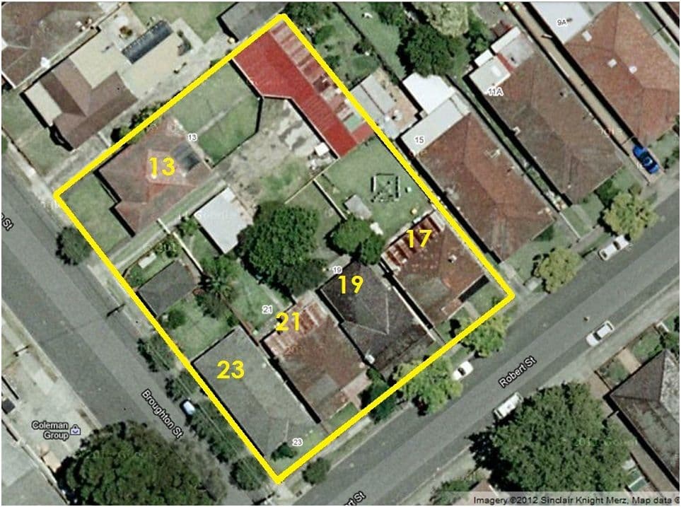 17,19,21,23 Robert St and 13 Broughton Street, CANTERBURY NSW 2193, Canterbury - Image 1