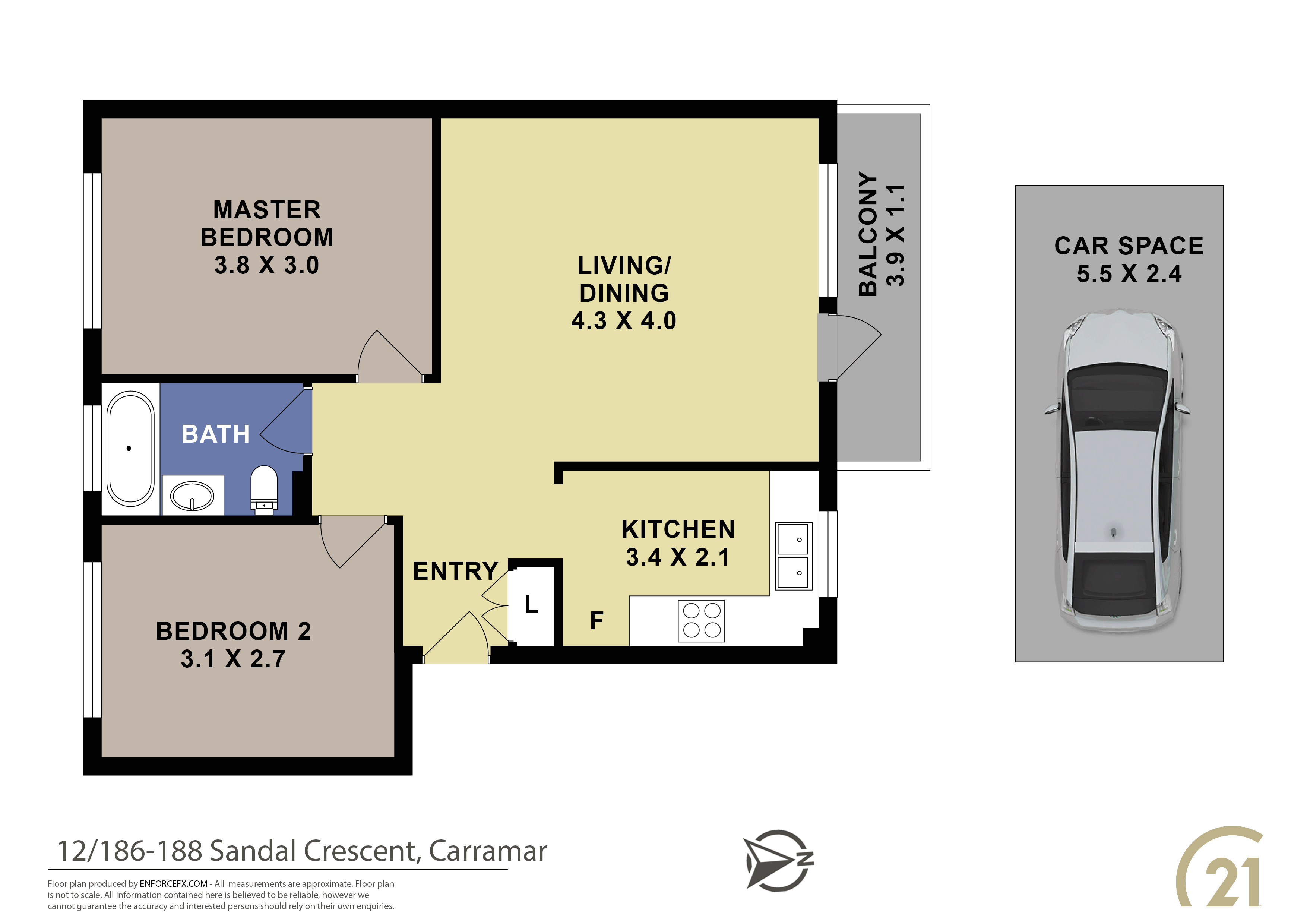 12/186-188 Sandal Crescent, Carramar, NSW, 2163, Carramar - Thumbnail 7