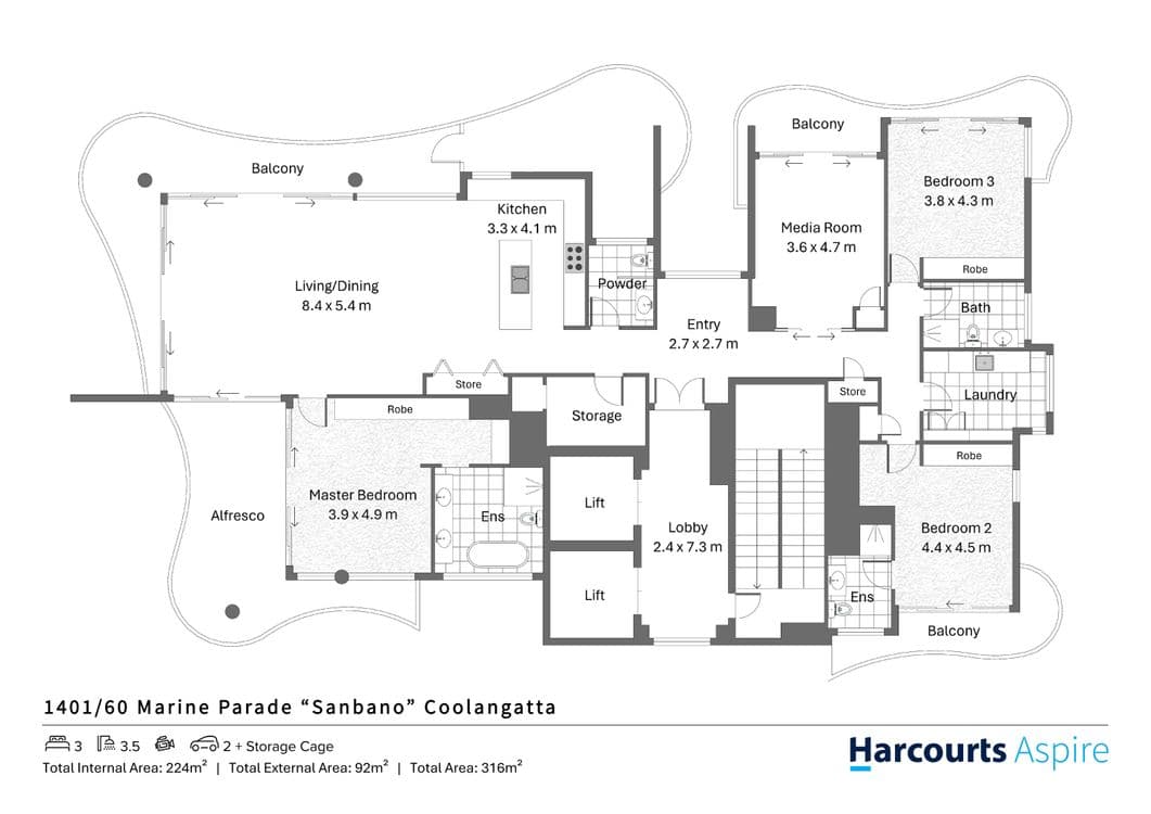 1401/60 Marine Parade, COOLANGATTA, QLD 4225, Coolangatta - Thumbnail 3