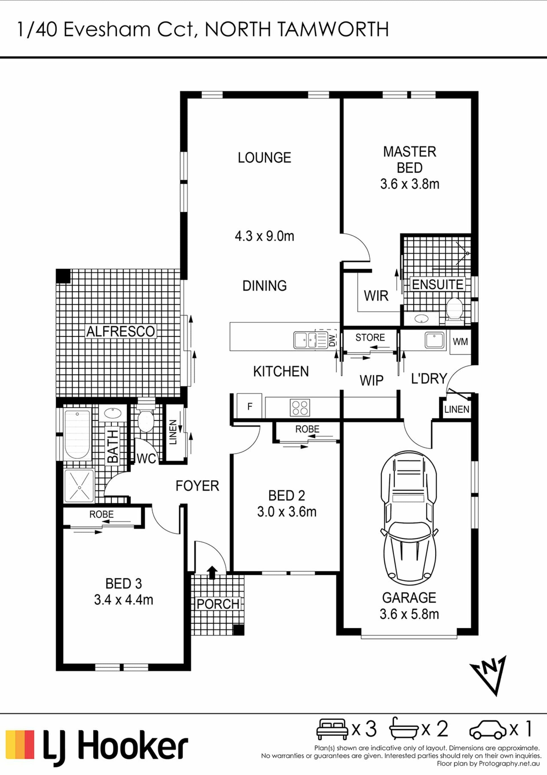 Unit 1/40 Evesham Circuit, North Tamworth, North Tamworth - Image 1