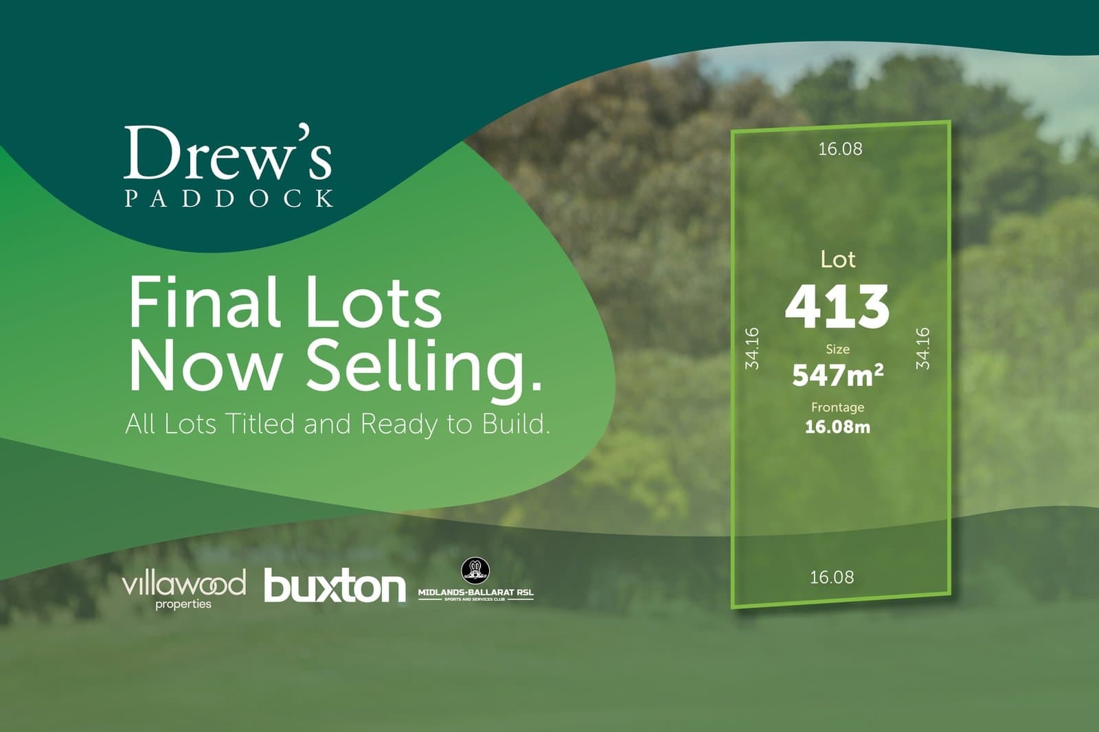 Lot Drew's Paddock Lot 413 Divot Circuit, Invermay Park, Invermay Park - Image 1