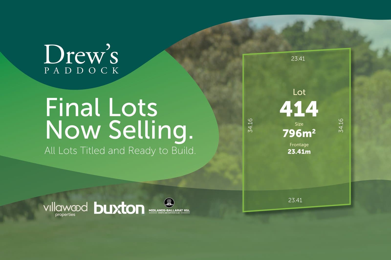 Lot Drew’s Paddock Lot 414 Divot Circuit, Invermay Park, Invermay Park - Image 1