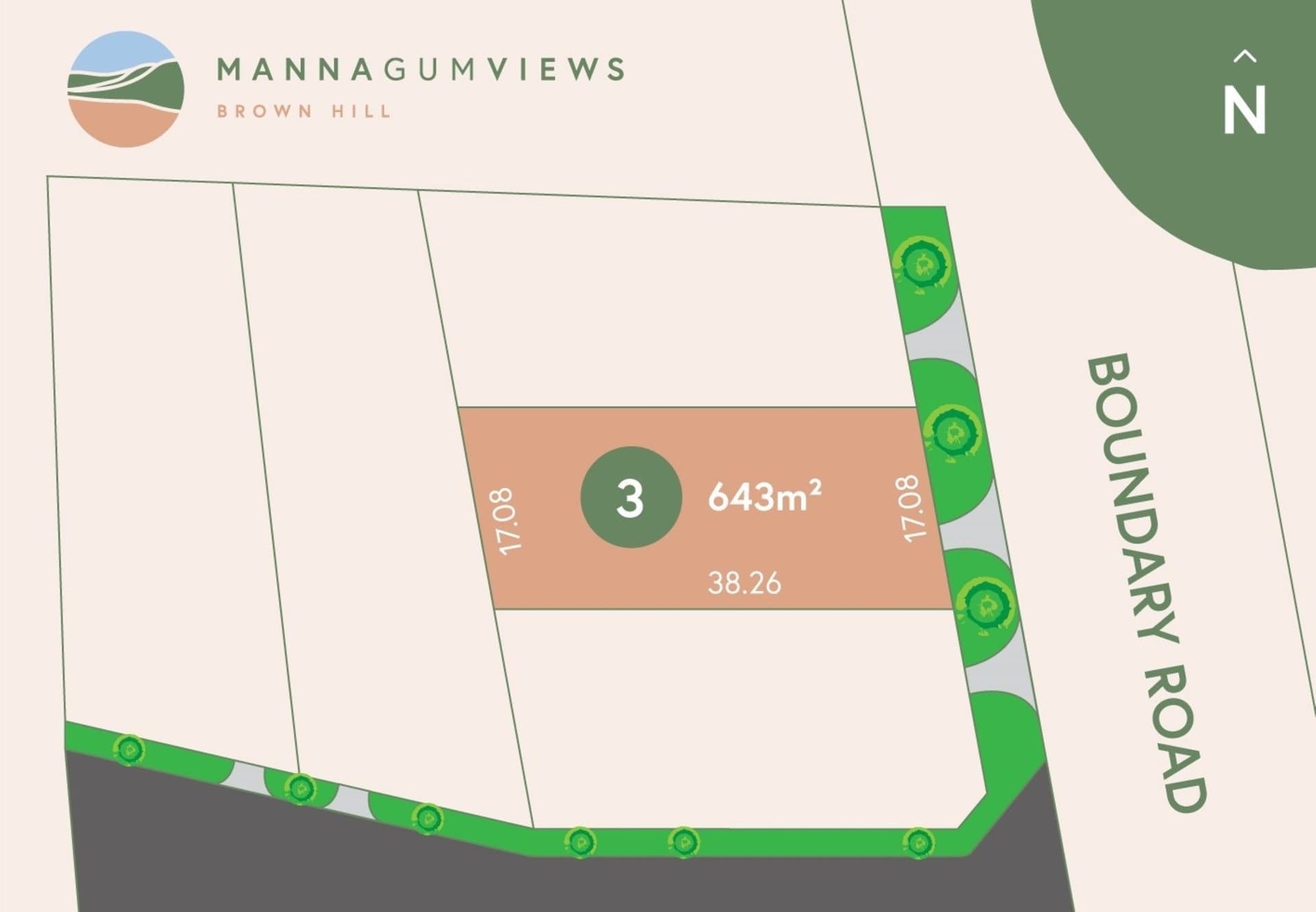 Lot Manna Gum Views Lot 3 No. 27 Boundary Road, Brown Hill, Brown Hill - Image 1