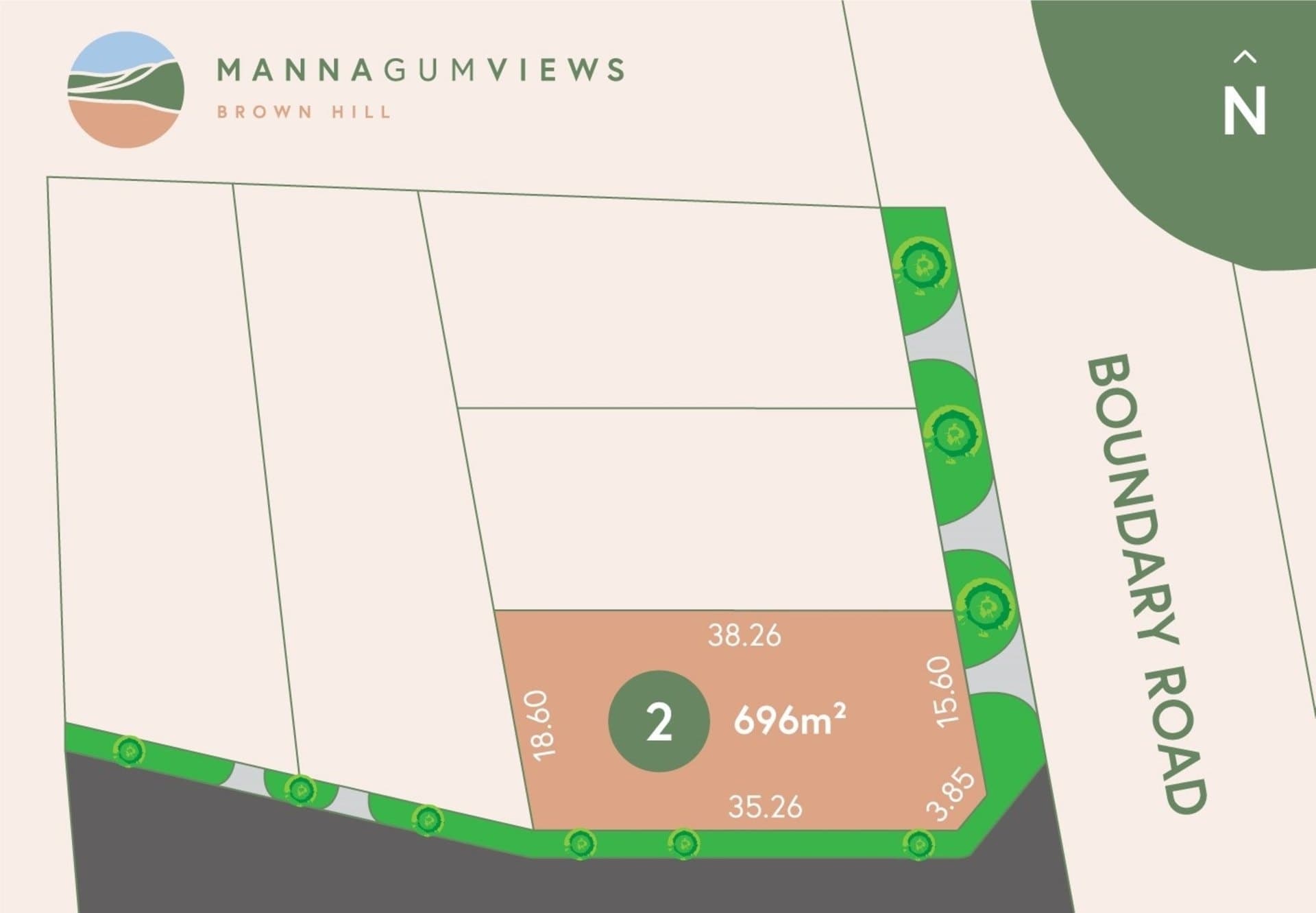 Lot Manna Gum Views Lot 2 No. 25 Boundary Road, Brown Hill, Brown Hill - Image 1