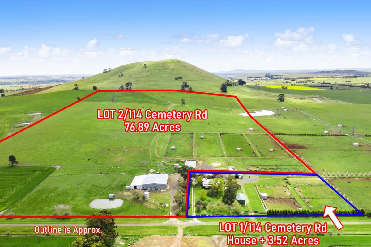 Lots 1 & 2 / 114 Cemetery Road, SMEATON VIC 3364, Smeaton Property Image - Thumbnail 2