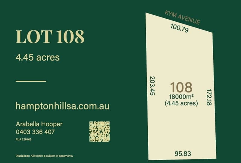 Lot 108,  Kym Avenue, Littlehampton - Thumbnail 2