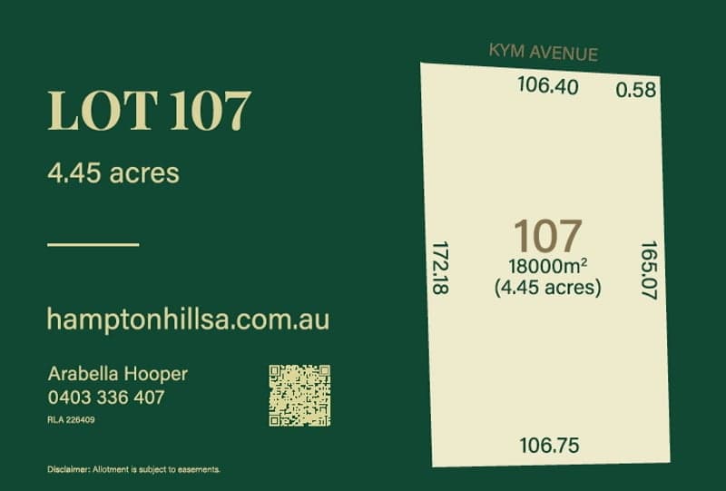Lot 107, Kym Avenue, Littlehampton - Image 1