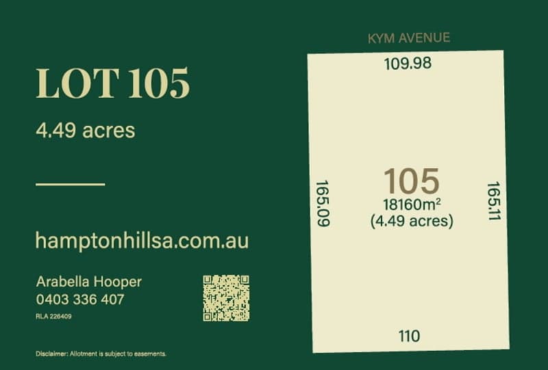 Lot 105,  Kym Avenue, Littlehampton - Thumbnail 3