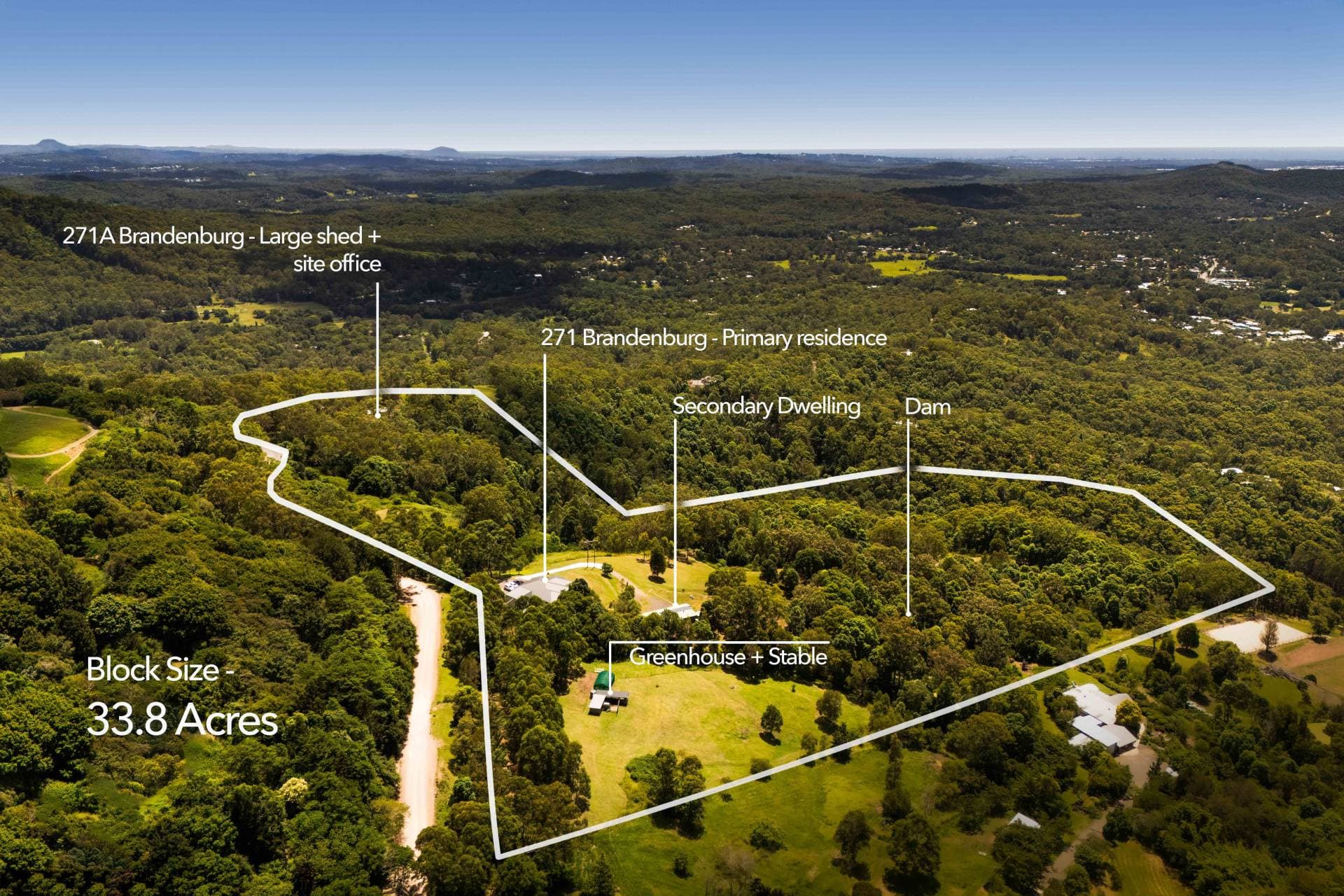 33.8 acre dual-living estate with a hobby farm and sea views, Mooloolah Valley - Thumbnail 3