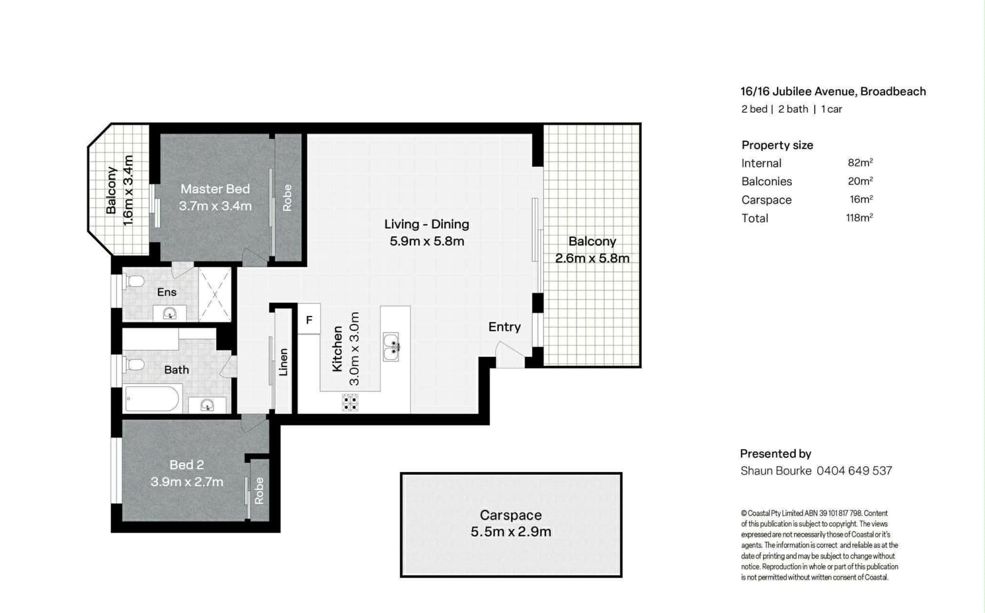 16/16 Jubilee Avenue Broadbeach QLD, Broadbeach - Image 1