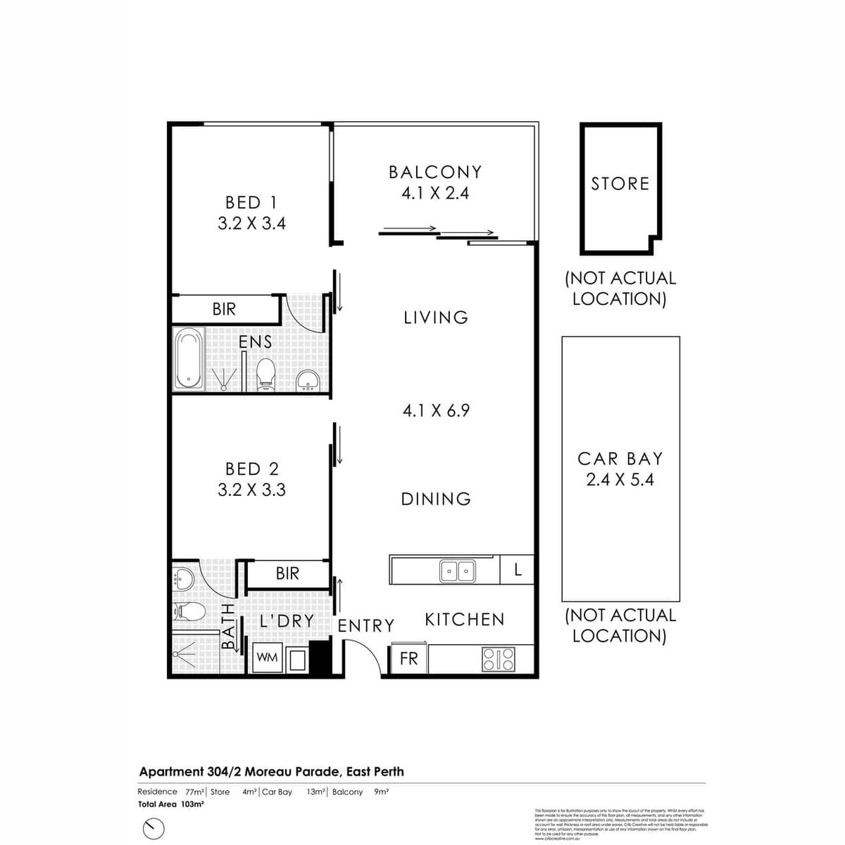 402/2 Moreau Parade East Perth WA, East Perth - Image 1