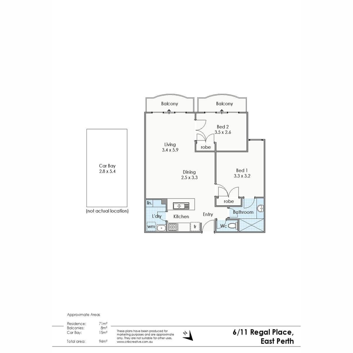 6/11 Regal Place East Perth WA, East Perth - Image 1