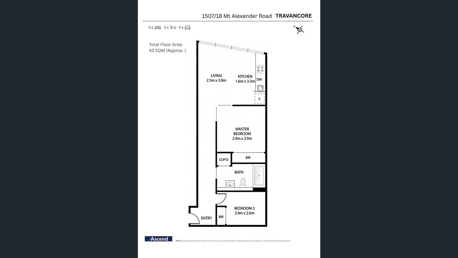 1507/18 Mt Alexander Road, Travancore VIC 3032, Travancore - Thumbnail 7