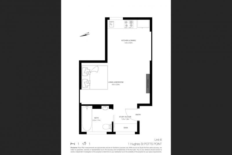 6/1 Hughes Street, Potts Point, Potts Point - Image 1