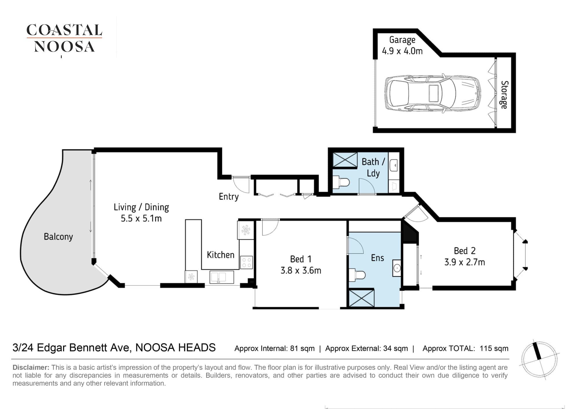3/24 Edgar Bennett Avenue, Noosa Heads, Noosa Heads - Thumbnail 2