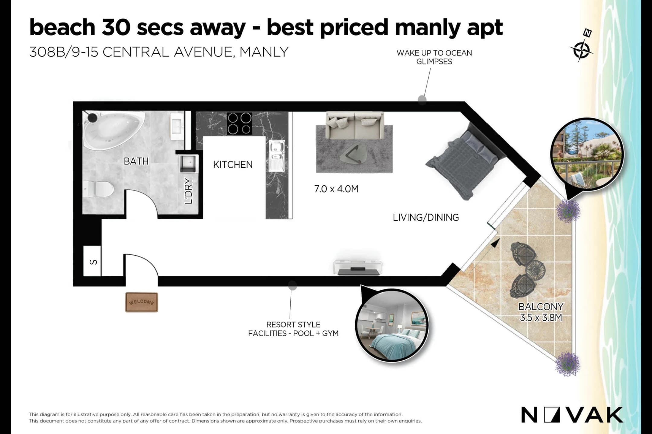 308B / 9-15 Central Avenue, Manly NSW 2095, Manly - Thumbnail 3