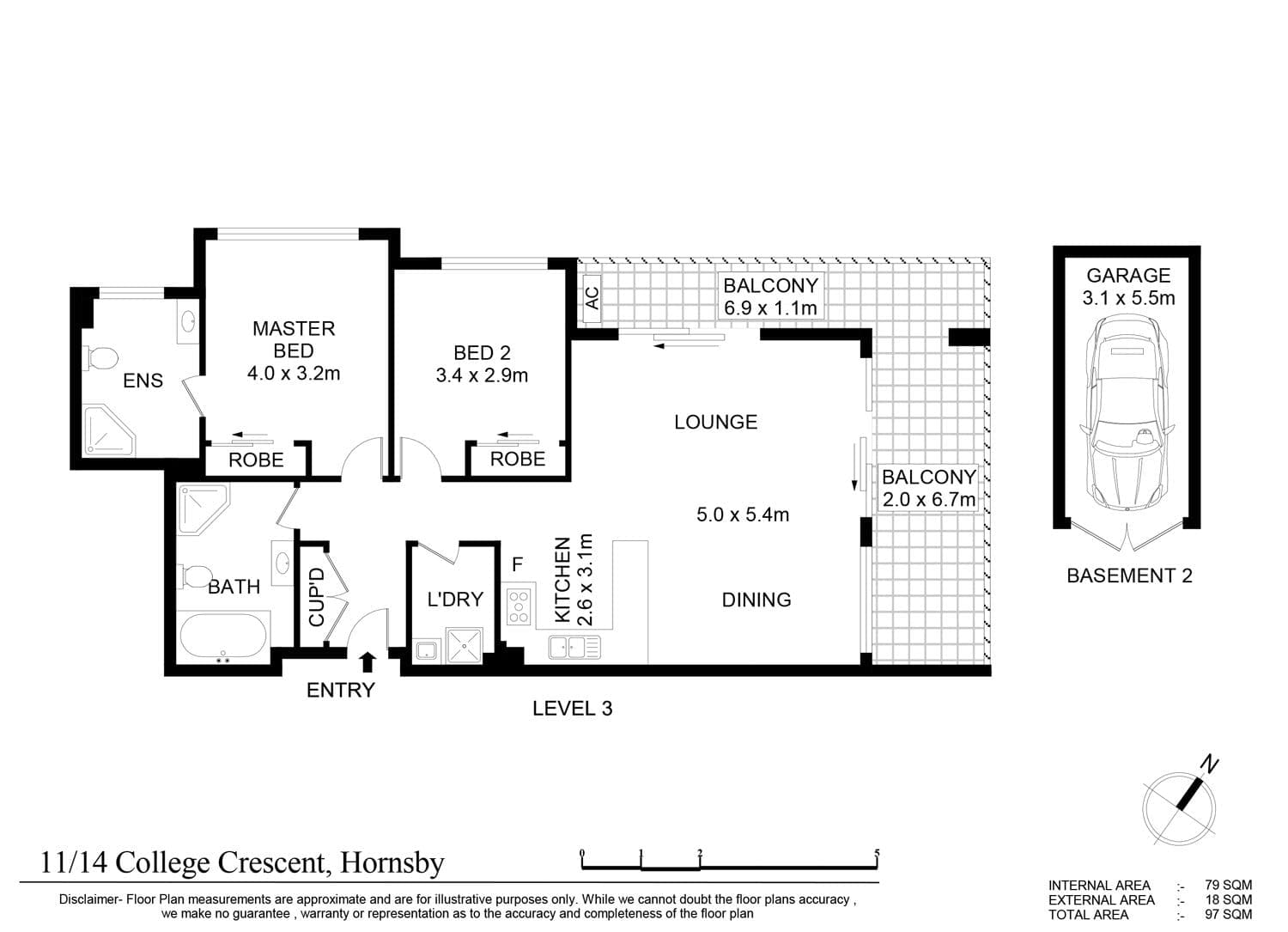 11/14-18 College Crescent, Hornsby, Hornsby - Image 1