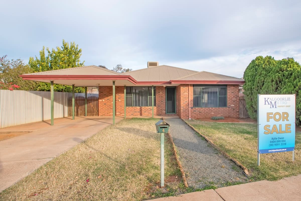 4 Truscott Court,
	
			
							SOUTH KALGOORLIE
				
							
							WA
			6430, South Kalgoorlie - Image 1