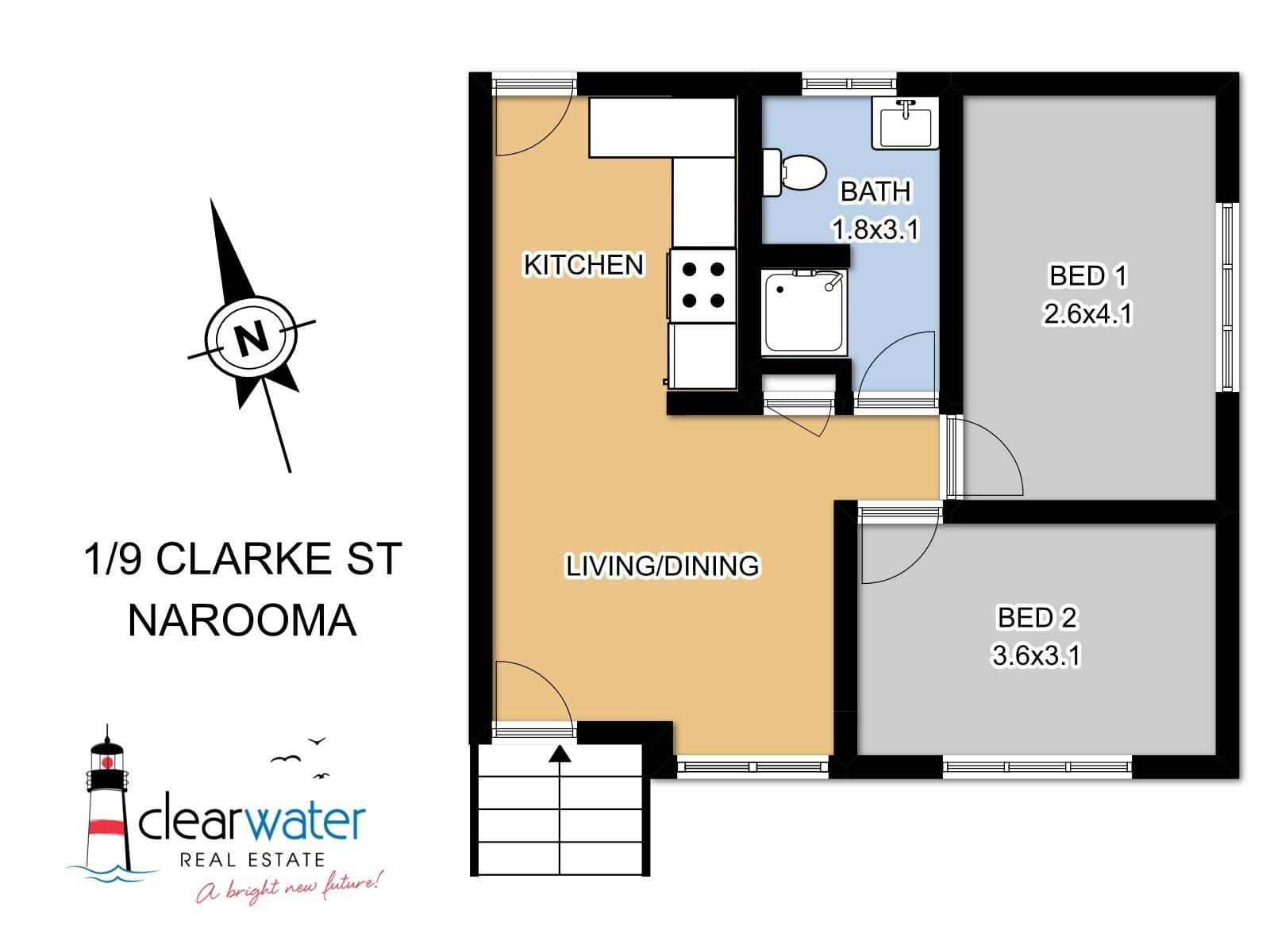 Unit 1, 9 Clarke Street, Narooma - Thumbnail 2