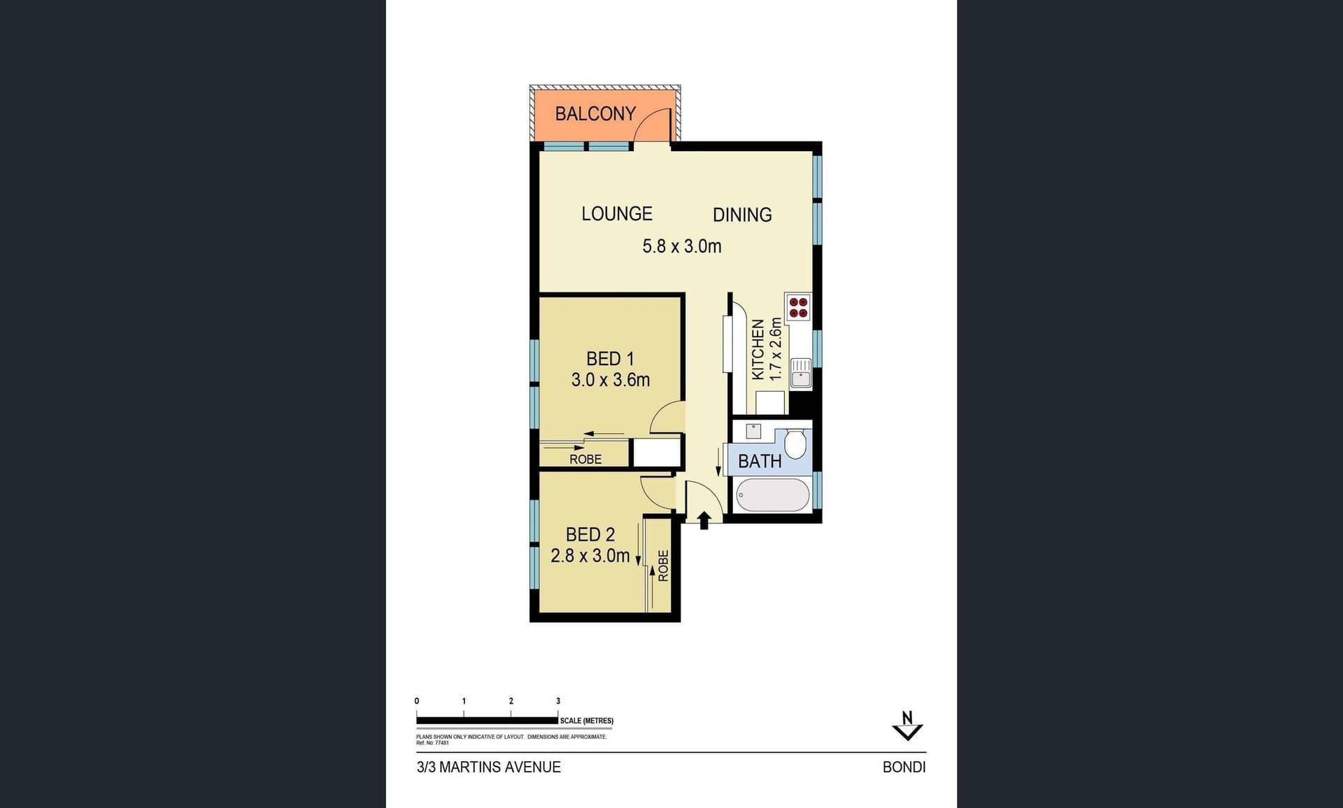 3/3 Martins Avenue, Bondi, NSW, 2026, Bondi Beach - Thumbnail 6