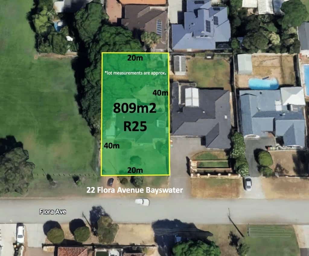 22 Flora Avenue Bayswater WA 6053. Development Size Block. Sold., Bayswater Wa 6053. Development Size Block. Sold. - Thumbnail 2