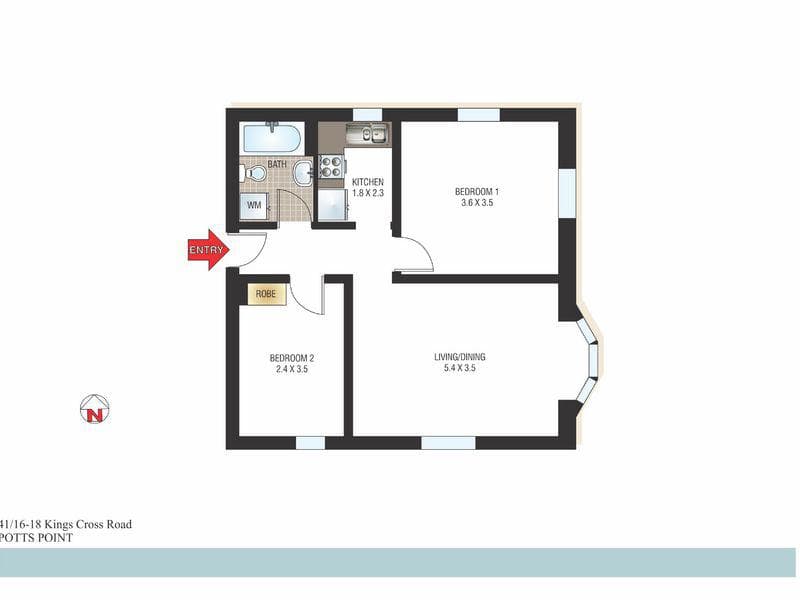 41/16-18 Kings Cross Road, Potts Point, Potts Point - Thumbnail 6