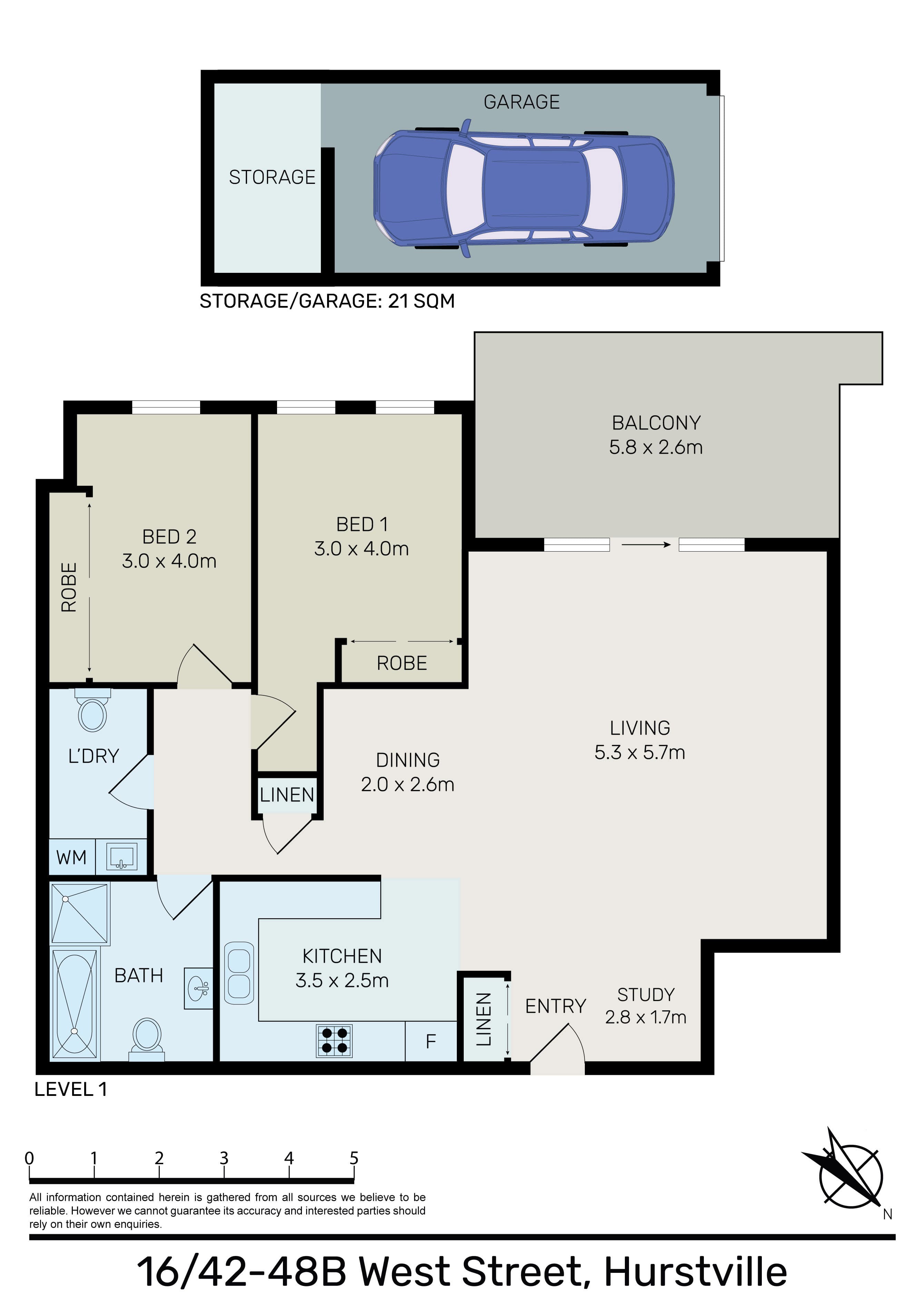 16/42-48B WEST STREET, Hurstville, NSW, 2220, Hurstville - Thumbnail 8