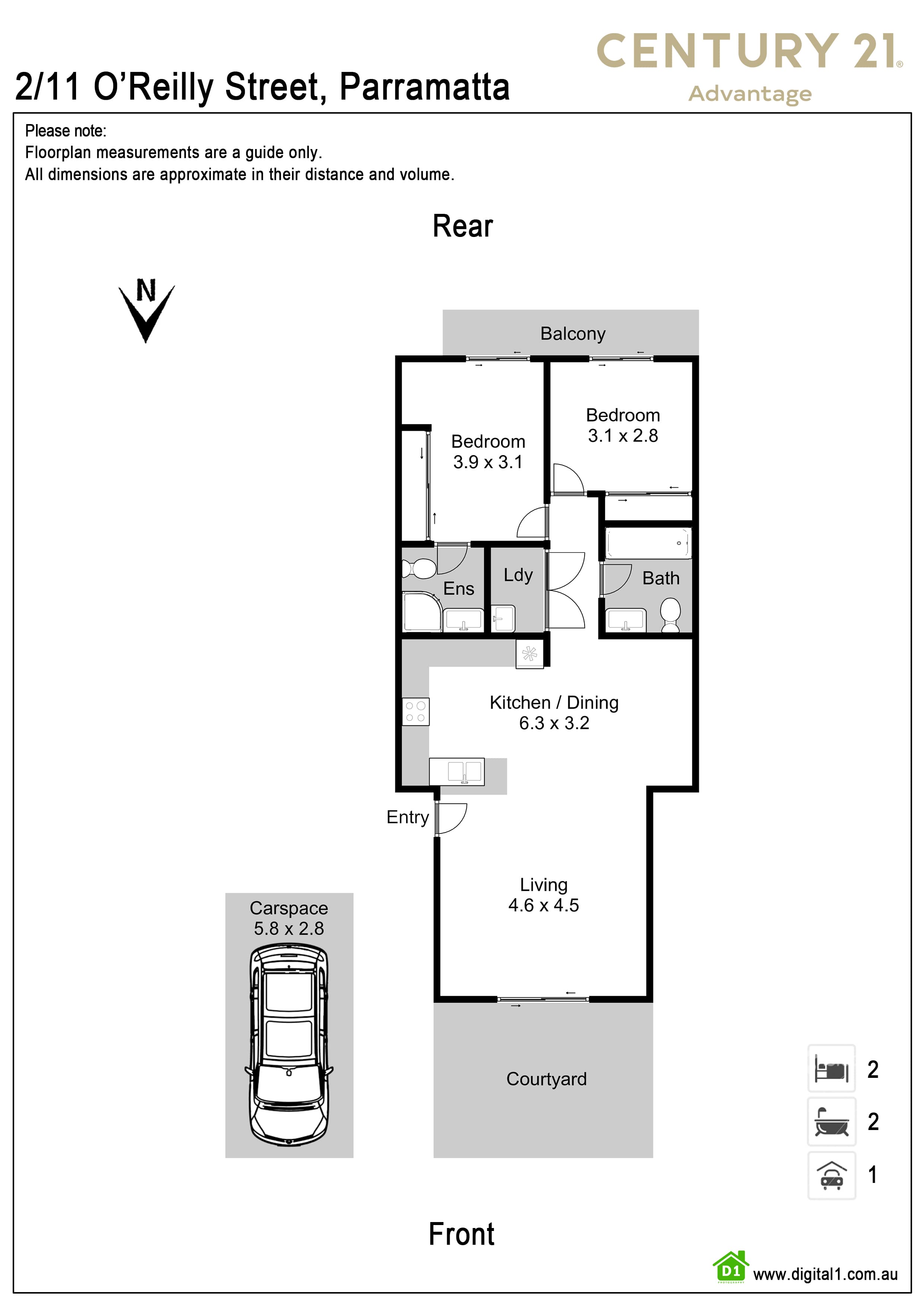 2/11 O'reilly Street, Parramatta, NSW, 2150, Parramatta - Thumbnail 7