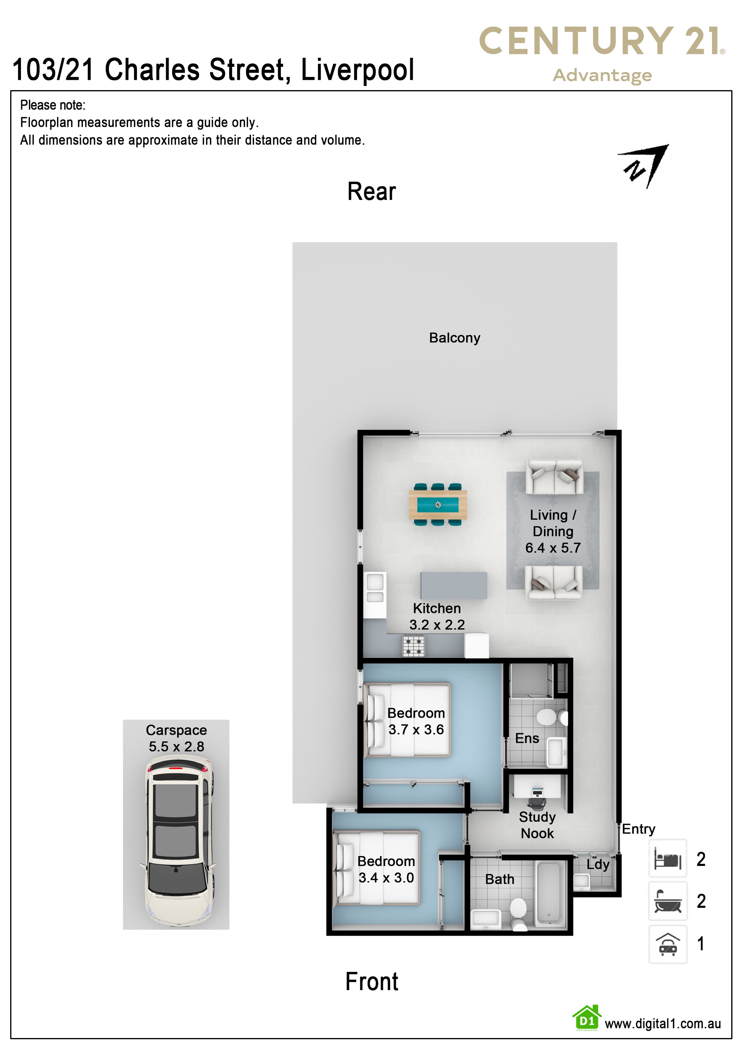 103/21 Charles Street, Liverpool, NSW, 2170, Liverpool - Thumbnail 7