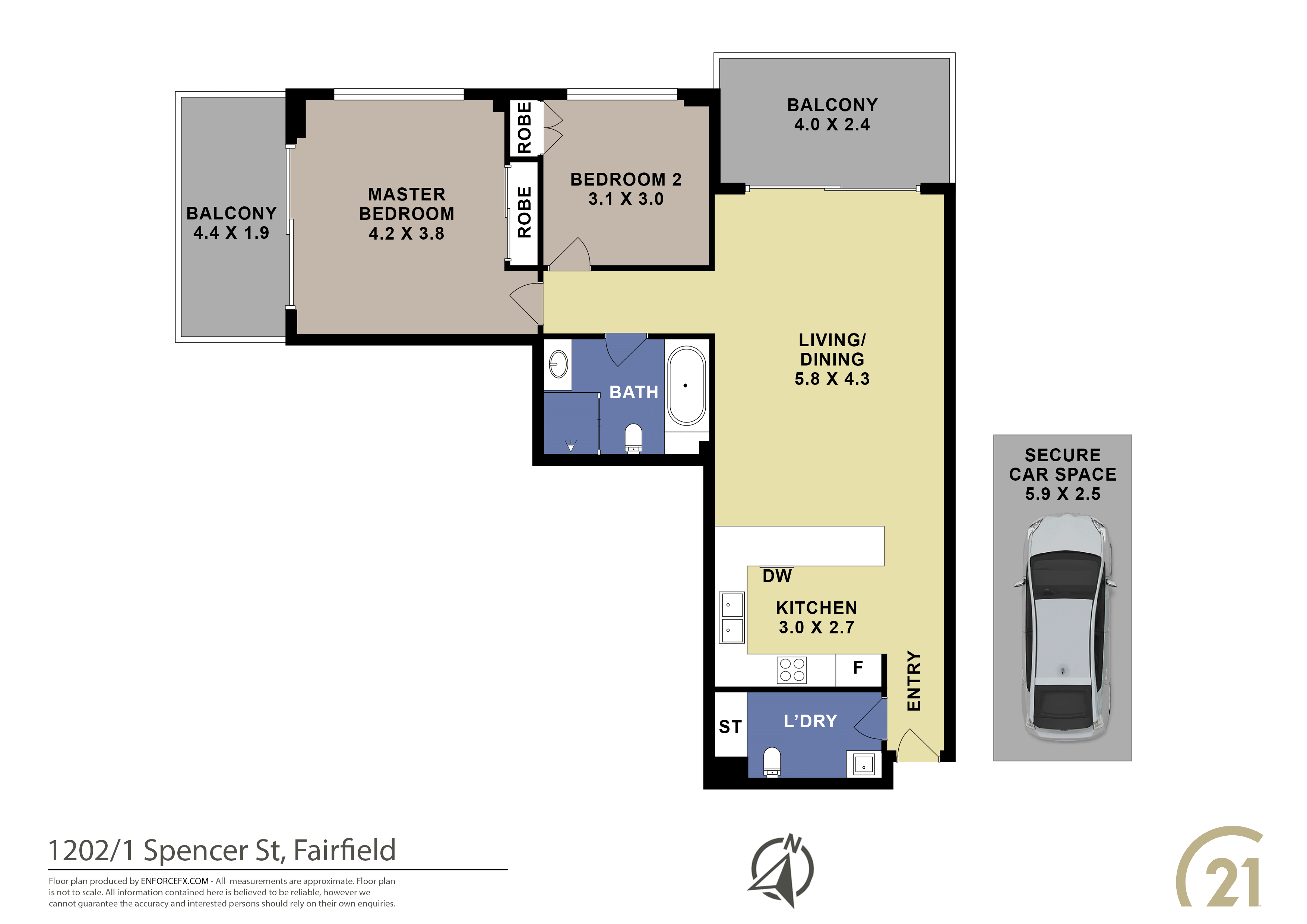 1202/1-11 Spencer Street, Fairfield, NSW, 2165, Fairfield - Thumbnail 8
