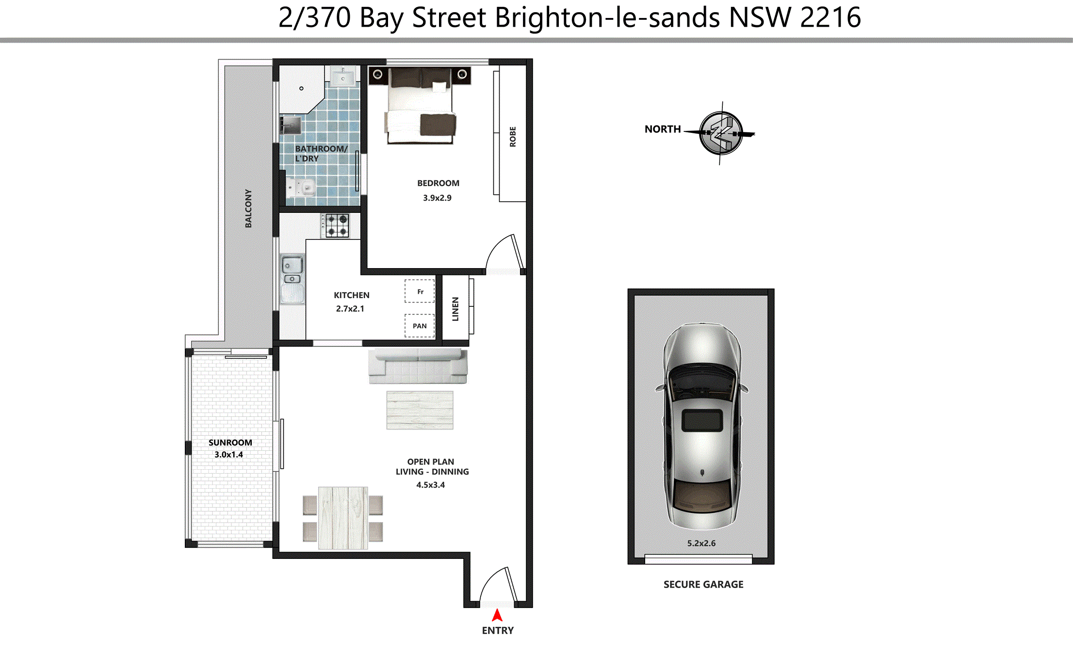 2/370 Bay Street, Brighton-le-sands, NSW, 2216, Brighton-Le-Sands - Thumbnail 6