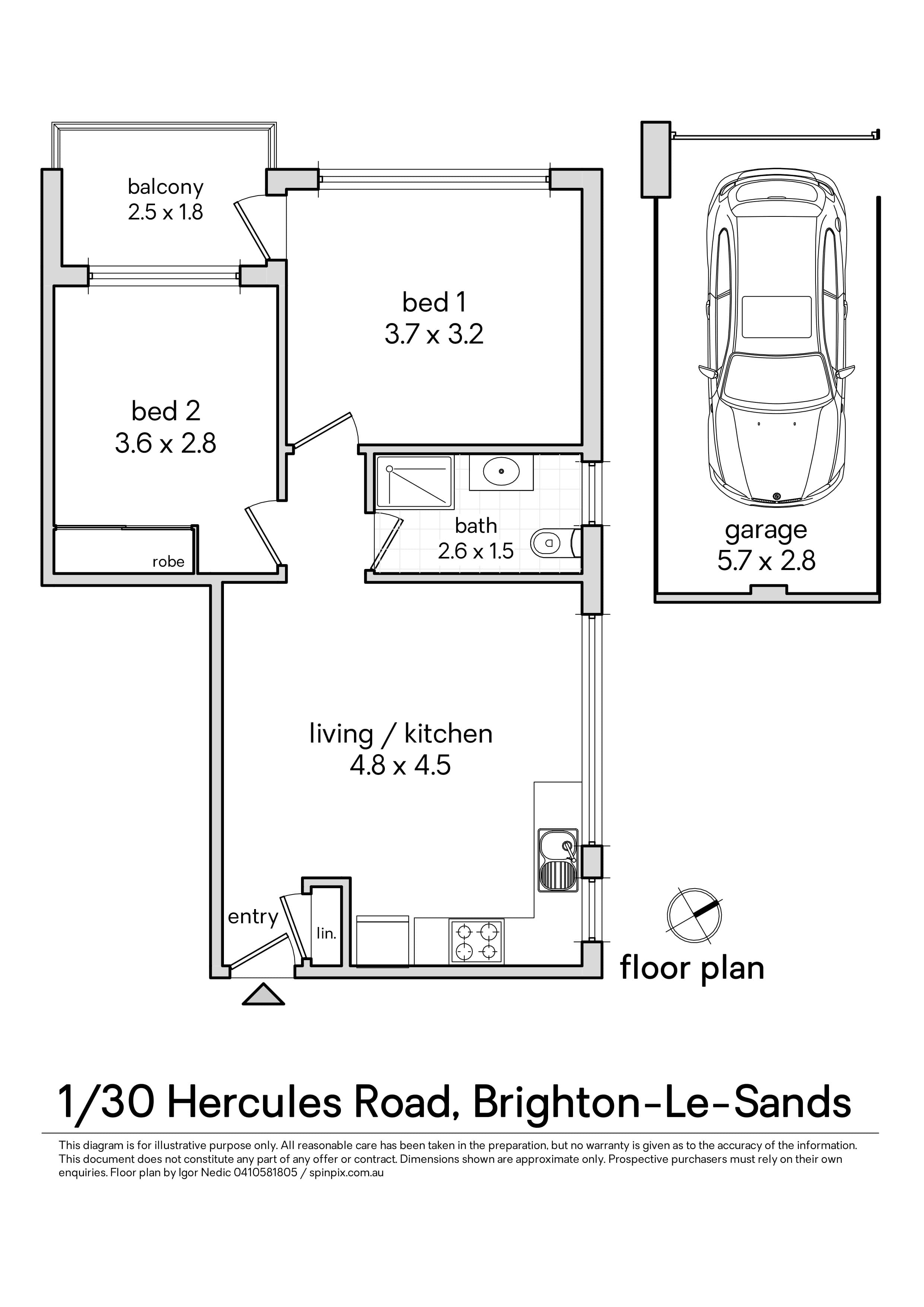 1/30 Hercules Road, Brighton-le-sands, NSW, 2216, Brighton-Le-Sands - Thumbnail 7
