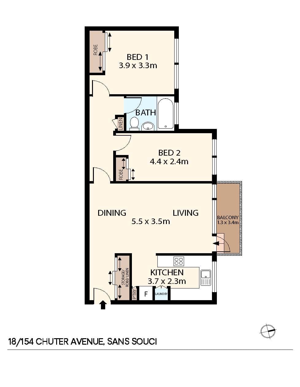 18/154 Chuter Avenue, Sans Souci, NSW, 2219, Sans Souci - Thumbnail 8