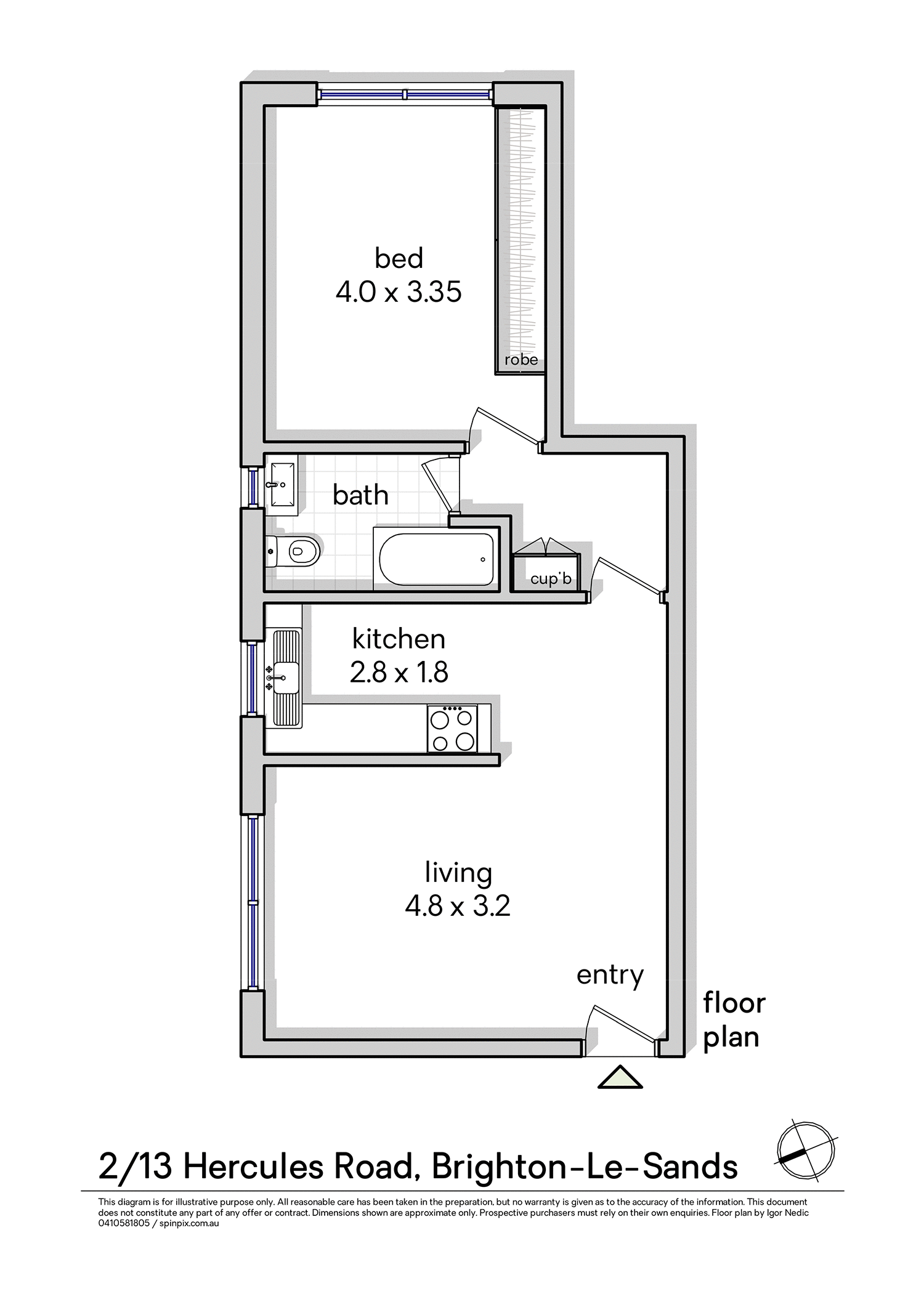 2/13 Hercules Road, Brighton-le-sands, NSW, 2216, Brighton-Le-Sands - Thumbnail 7