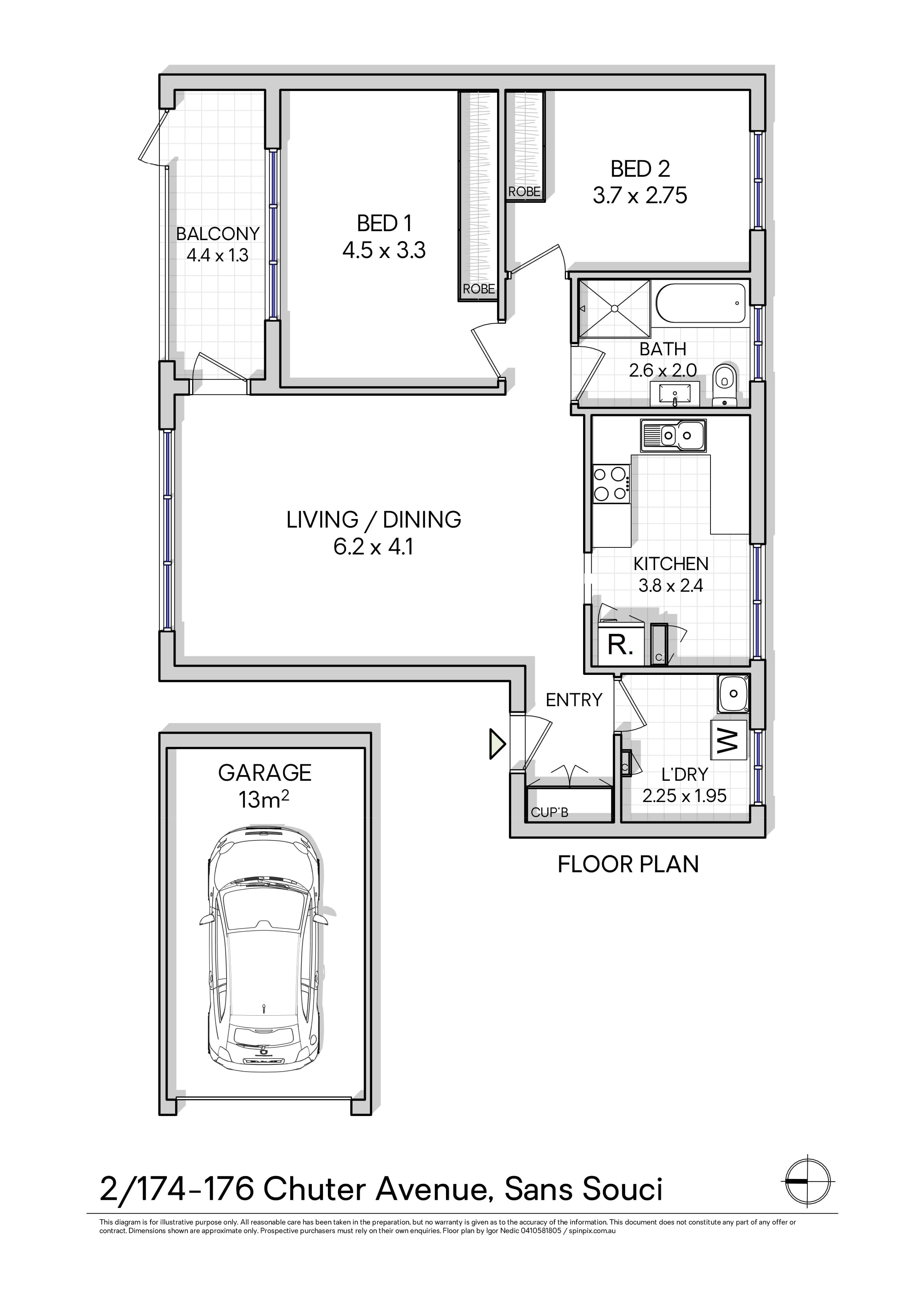 2/174 Chuter Avenue, Sans Souci, NSW, 2219, Sans Souci - Thumbnail 7