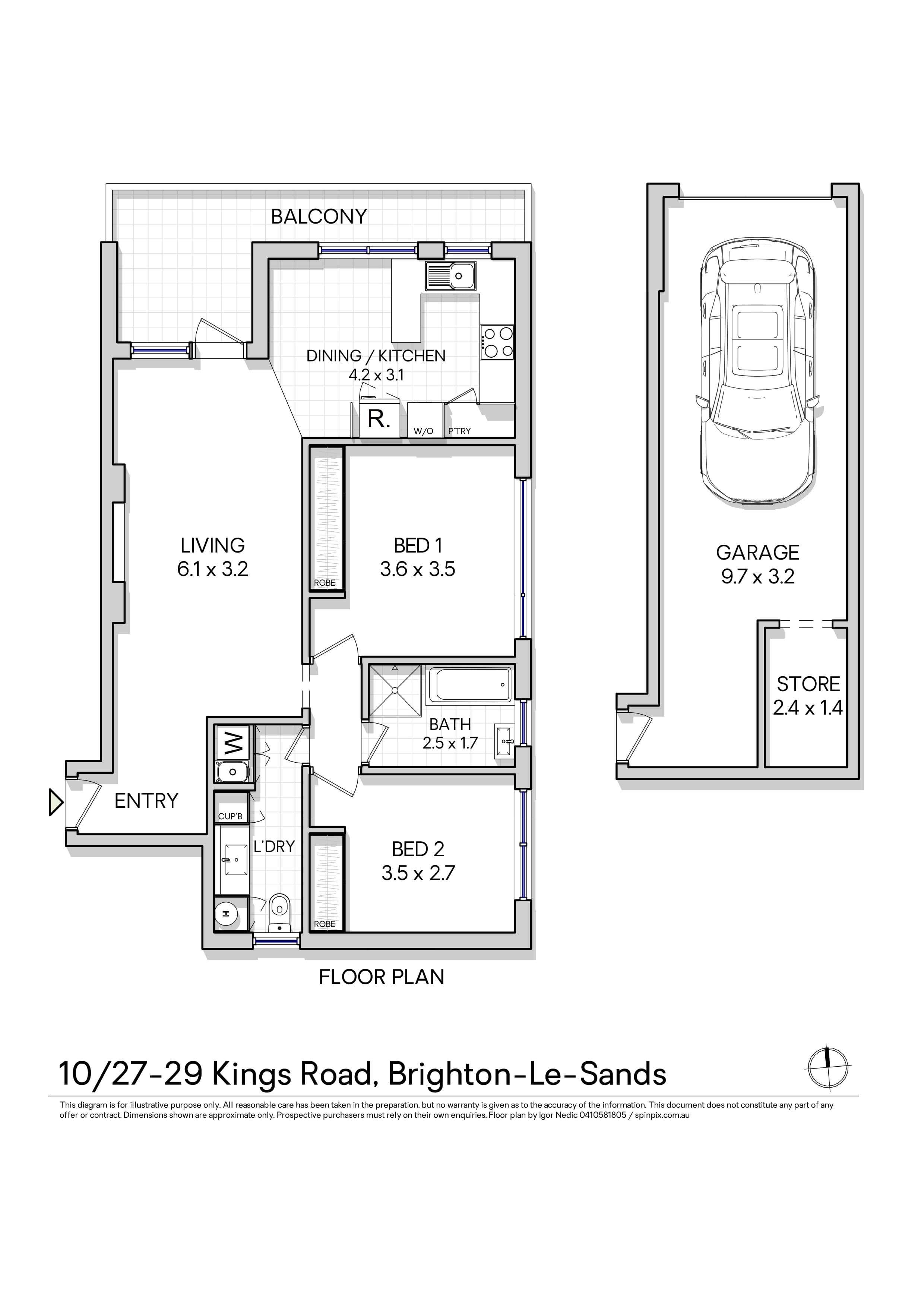 10/27 Kings Road, Brighton-le-sands, NSW, 2216, Brighton-Le-Sands - Thumbnail 8