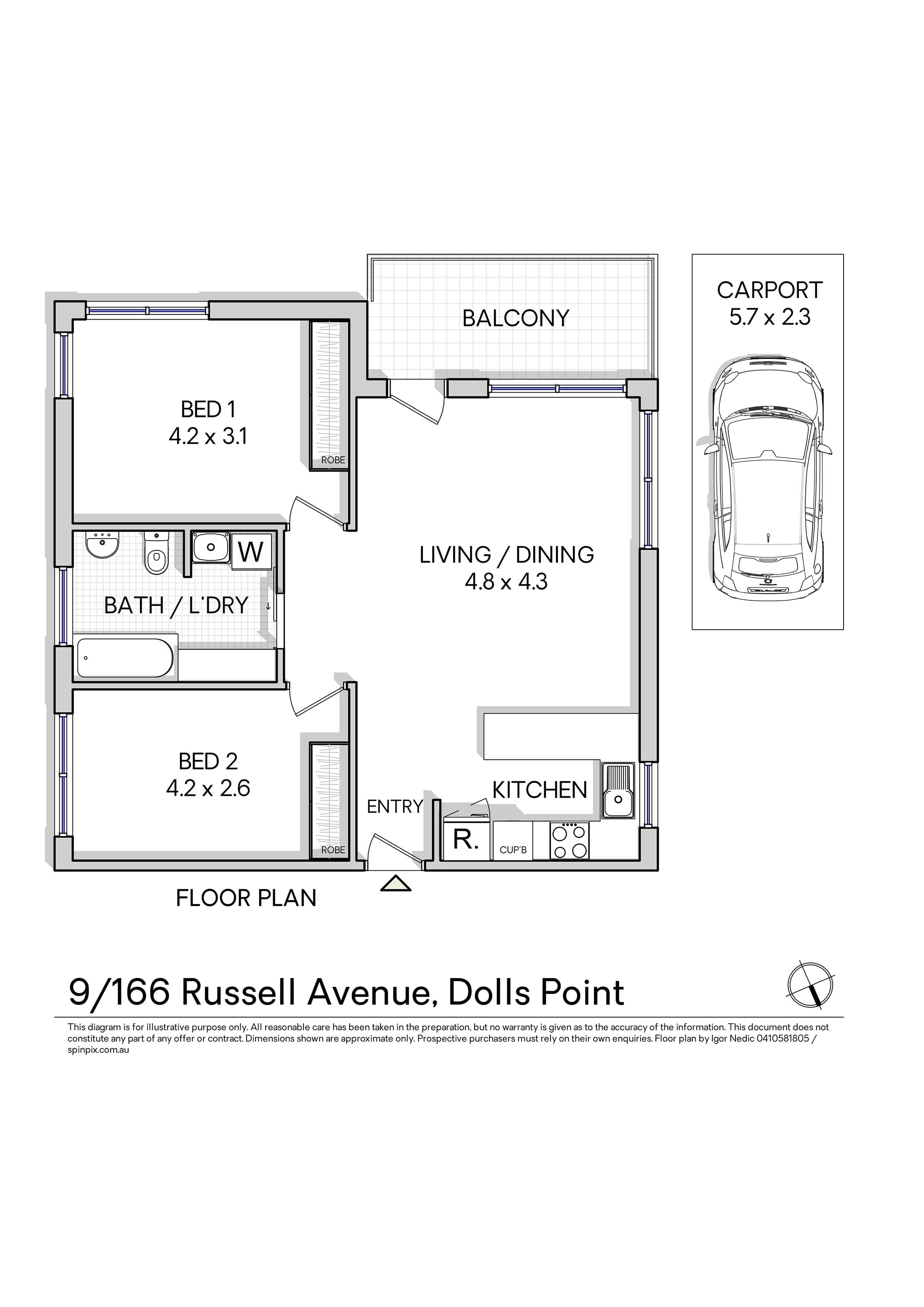 9/166 Russell Avenue, Dolls Point, NSW, 2219, Dolls Point - Thumbnail 8