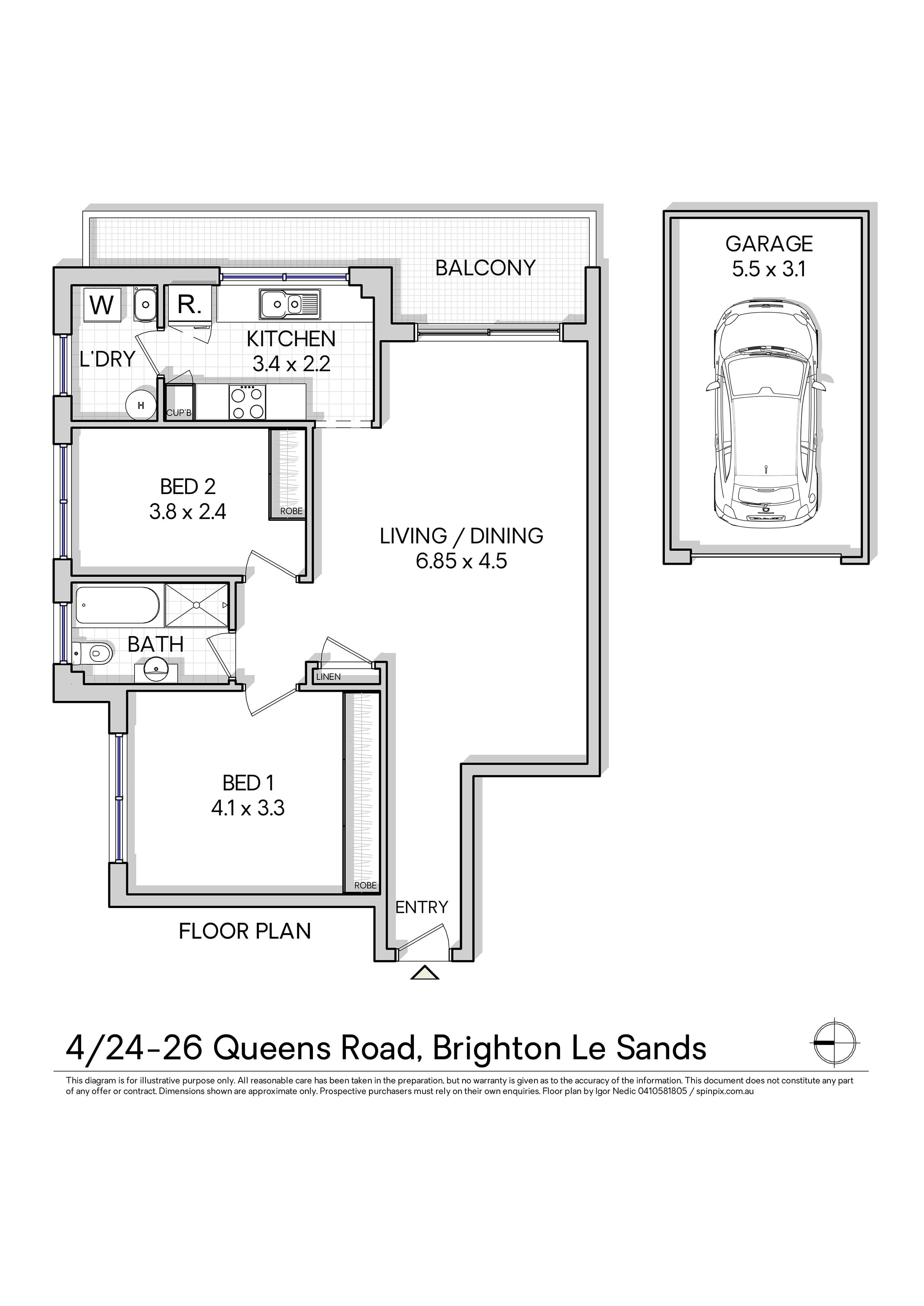 4/24 Queens Road, Brighton-le-sands, NSW, 2216, Brighton-Le-Sands - Thumbnail 8