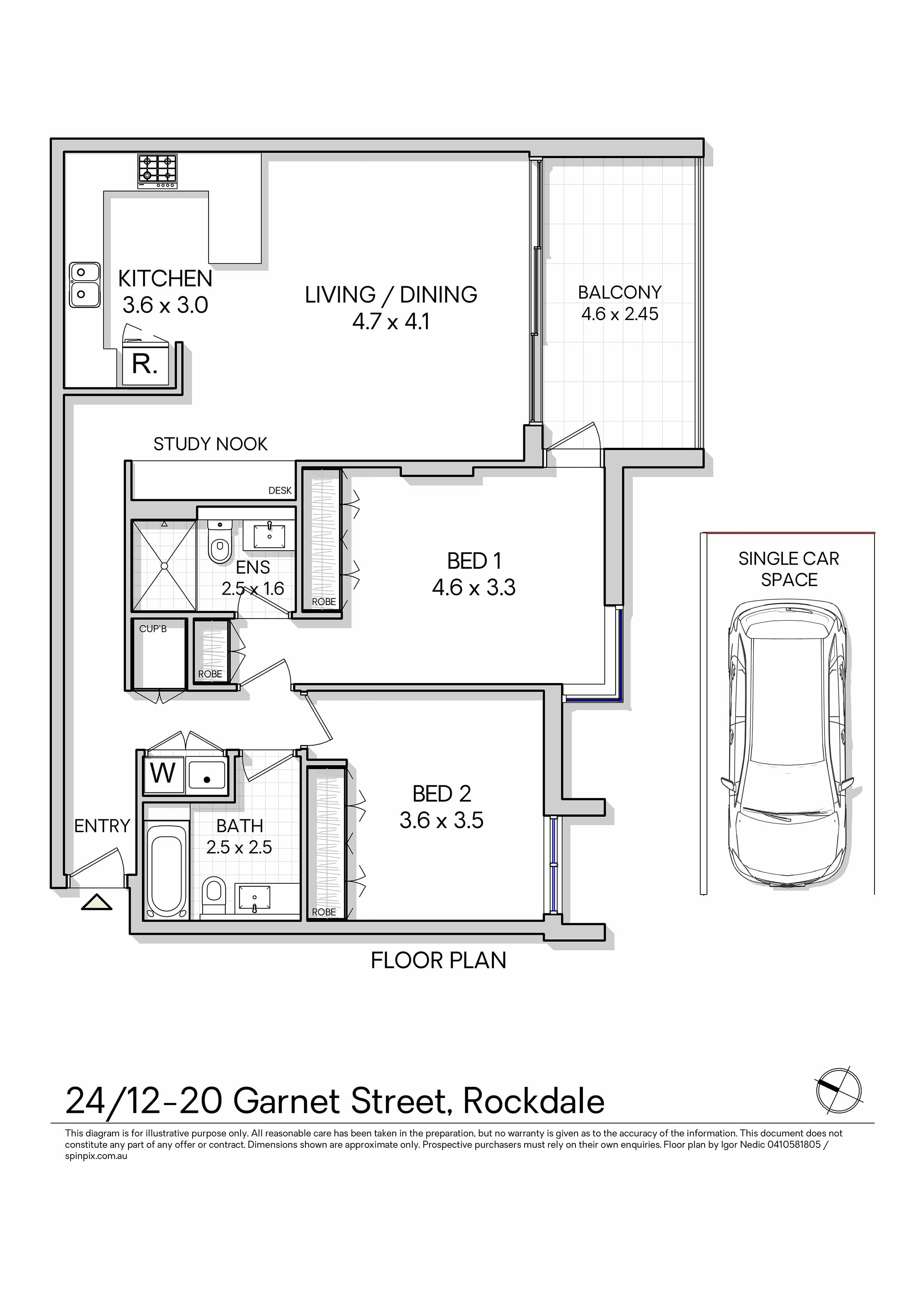 24/12-20 Garnet Street, Rockdale, NSW, 2216, Rockdale - Thumbnail 8