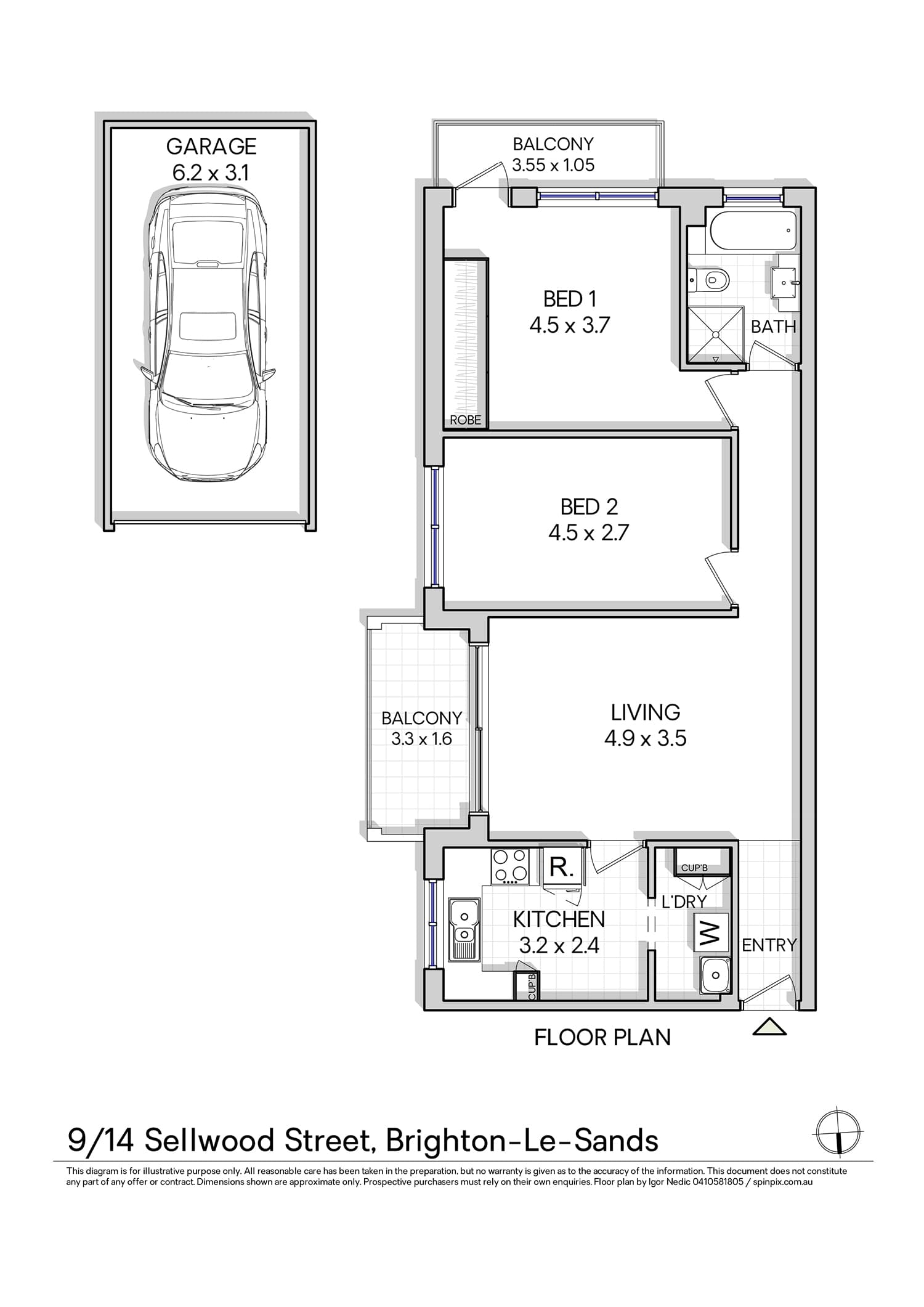 9/14 Sellwood Street, Brighton-le-sands, NSW, 2216, Brighton-Le-Sands - Thumbnail 8