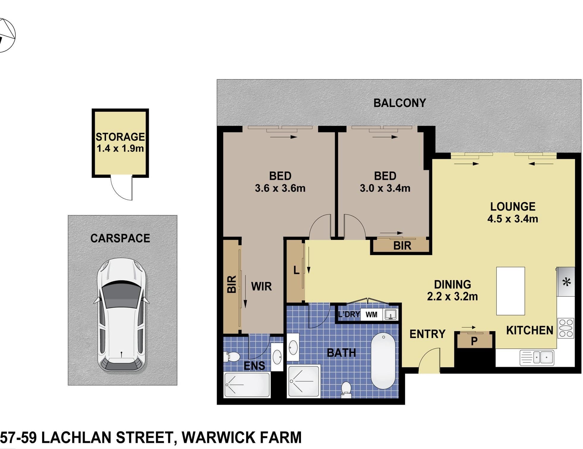 46/57-59 Lachlan Street, Warwick Farm, NSW, 2170, Warwick Farm - Thumbnail 3