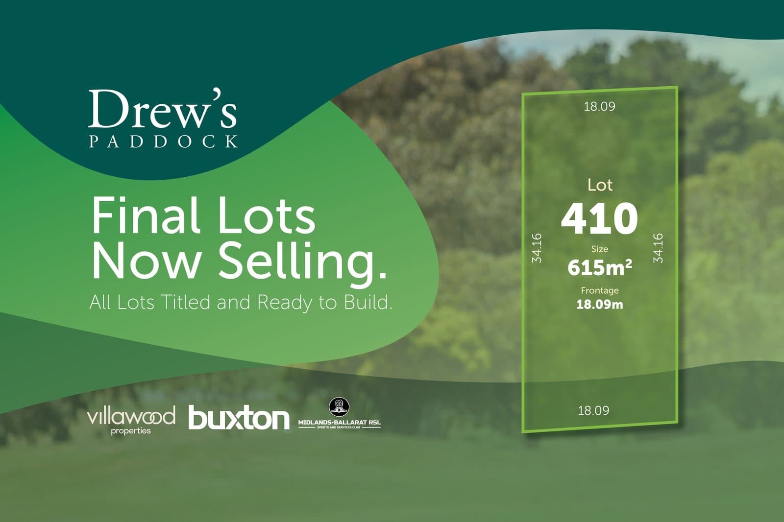 Lot Drew's Paddock Lot 410 Divot Circuit, Invermay Park, Invermay Park - Image 1